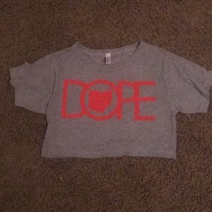 OSU Buckeyes Dope crop top